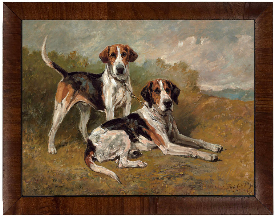 Art Print, Vintage Dog Oil Reproduction