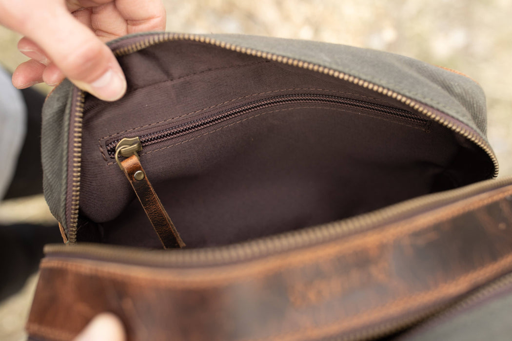 Canvas Dopp Bag, Sage