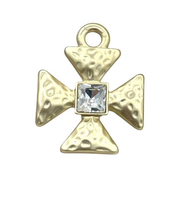 Nantucket scarf necklace: Maltese cross