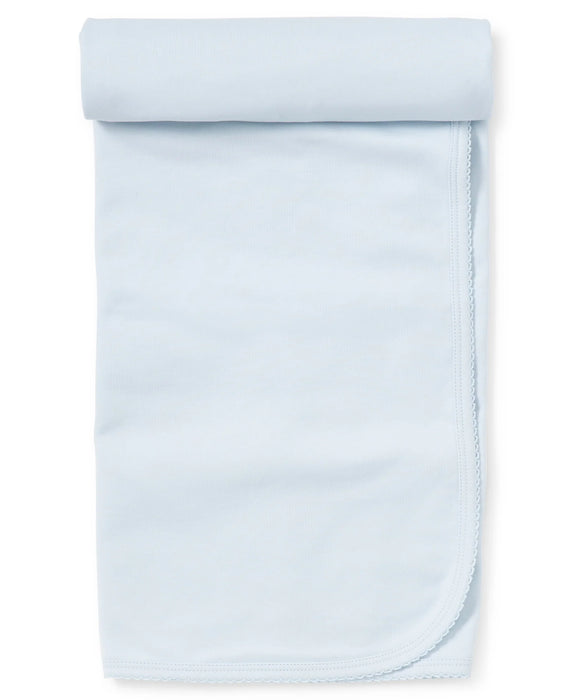 Pima Cotton Blanket, Light Blue