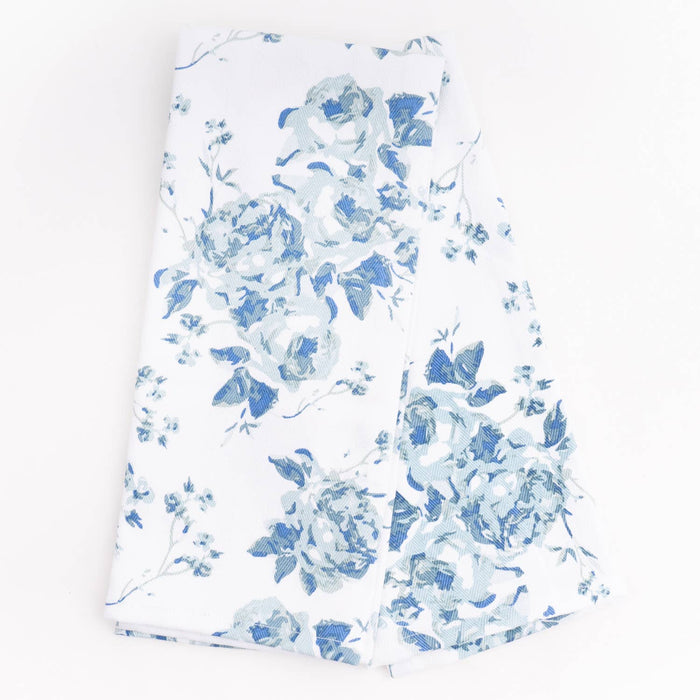 Kitchen Towel Set, Blue Rose