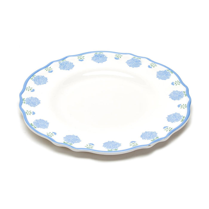 Hydrangea Melamine Dinner Plates, Set of 4