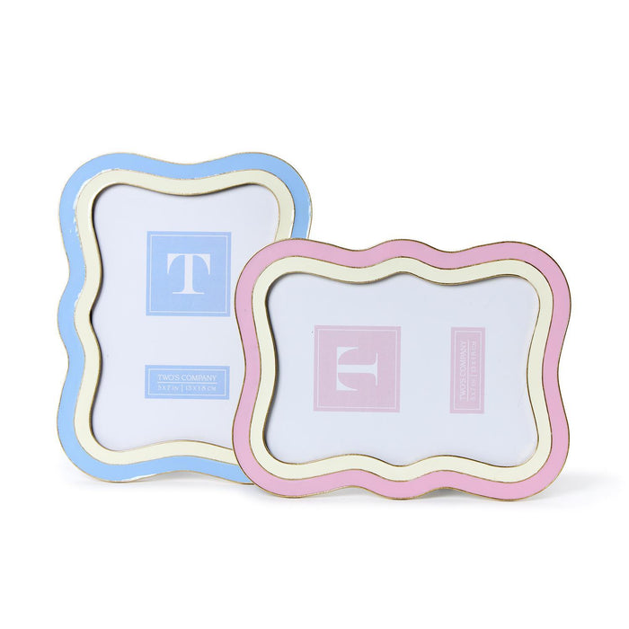Waves Frame, Pink or Blue
