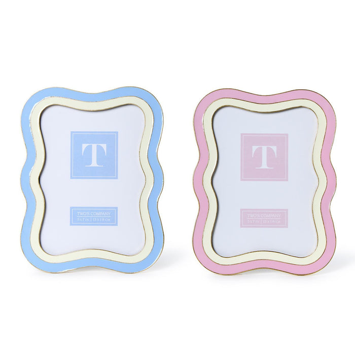 Waves Frame, Pink or Blue