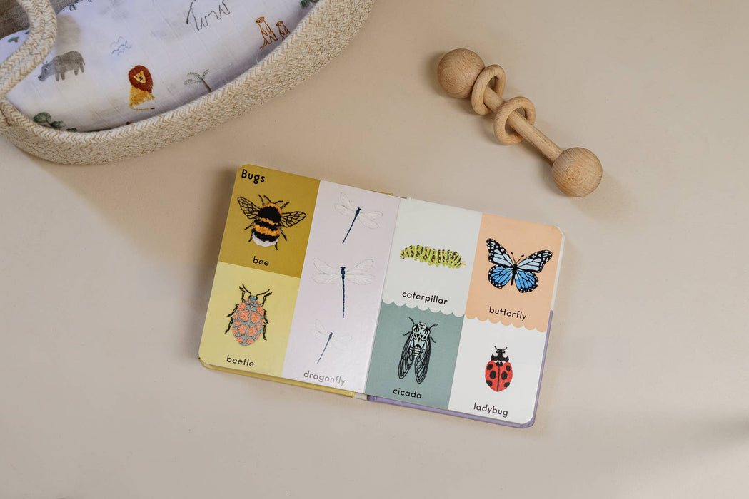 First Words with Cute Embroidered Friends (Baby Board Book)