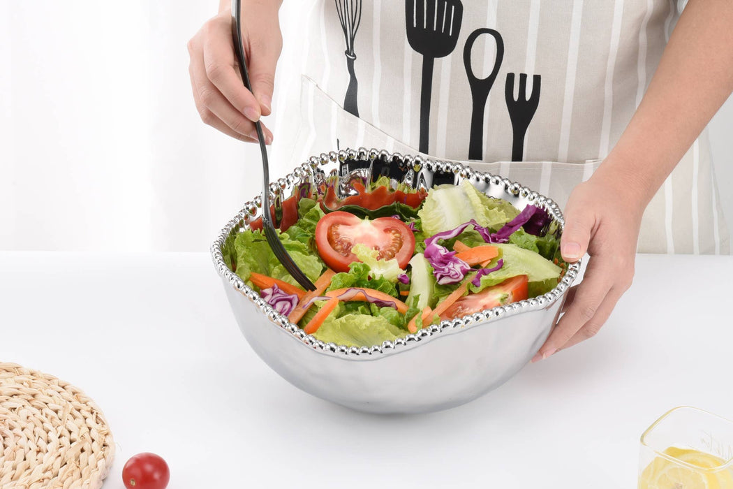 Large Salad Bowl, Silver