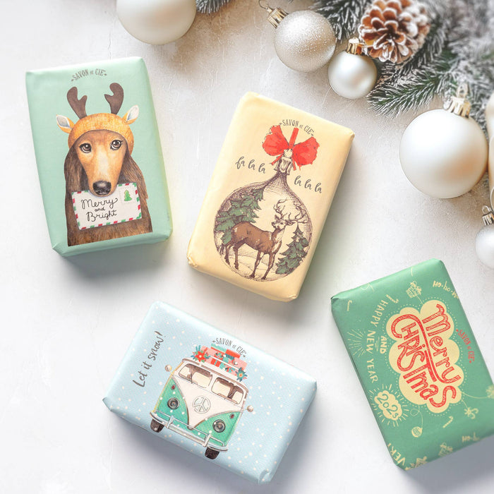 HOLIDAY SOAP 200g - Merry & Bright. Frangipane scent