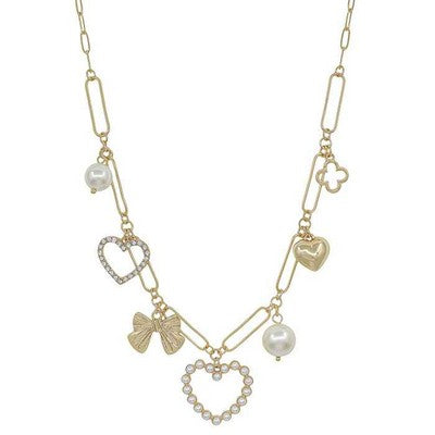 Necklace, Brie, Gold