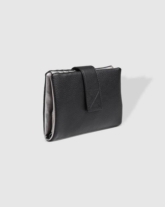 Bailey Wallet, Black Metallic