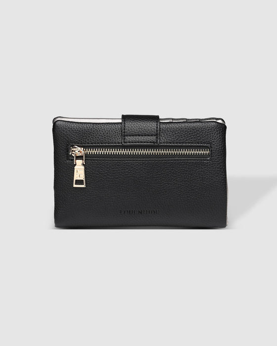 Bailey Wallet, Black Metallic