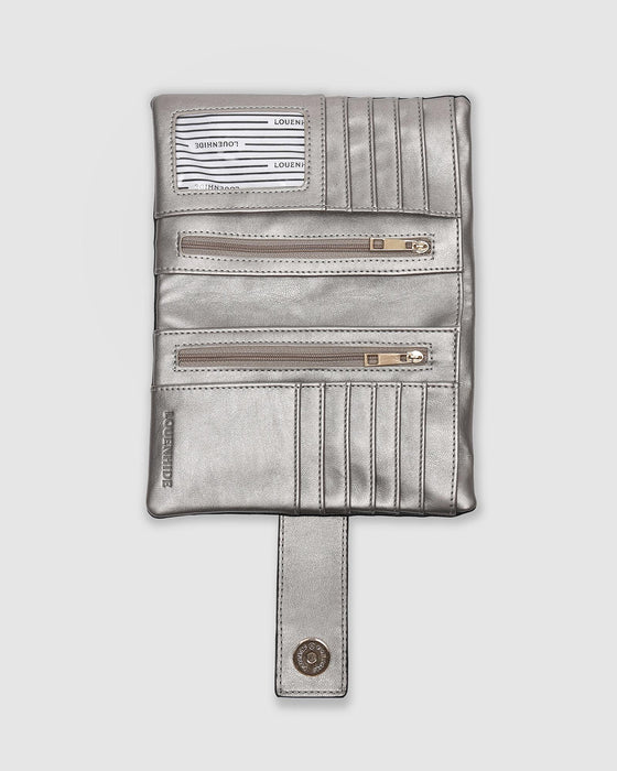 Bailey Wallet, Black Metallic