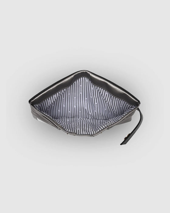 Bailey Wallet, Black Metallic