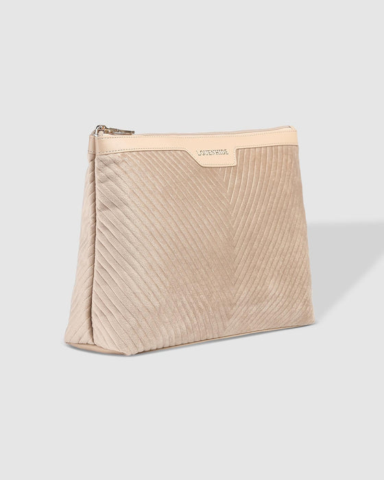 Bessie Makeup Bag, Velvet Malt