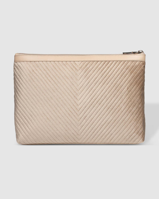 Bessie Makeup Bag, Velvet Malt