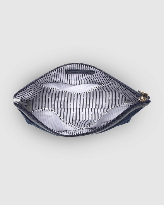 Bessie Makeup Bag, Velvet Navy