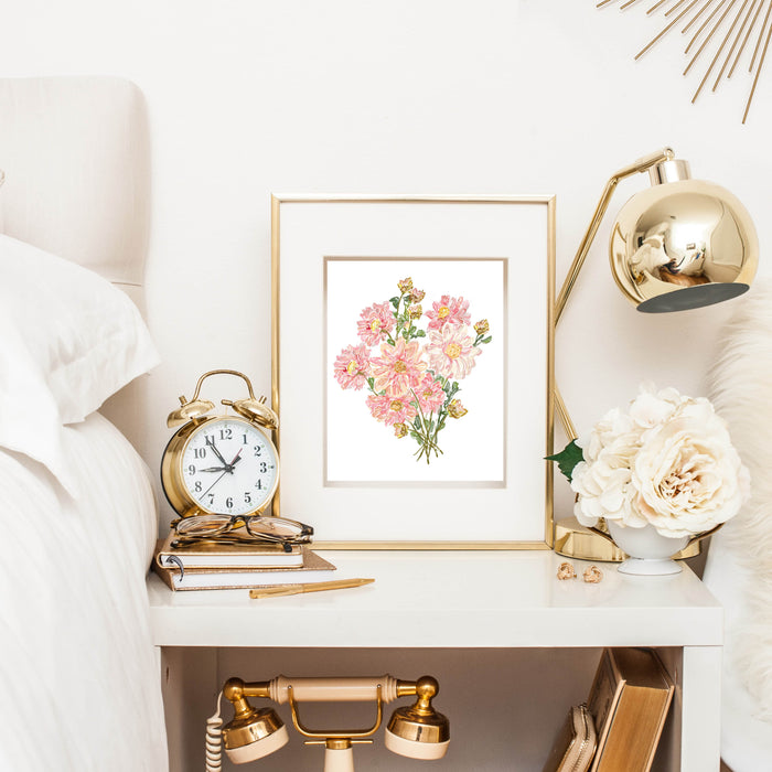 Art Print, Blush Bouquet