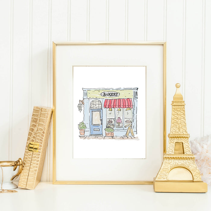 Art Print, Corner Bakery