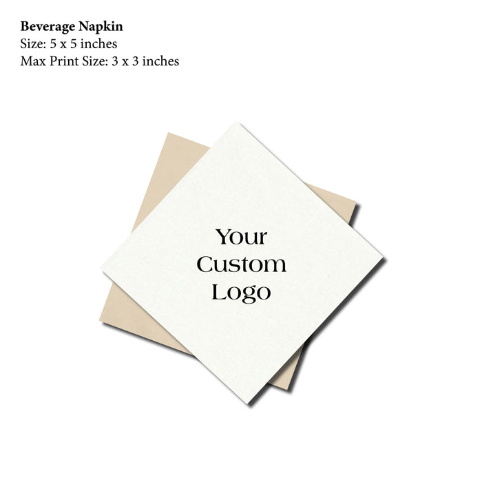 Cocktail Napkin, Custom Logo