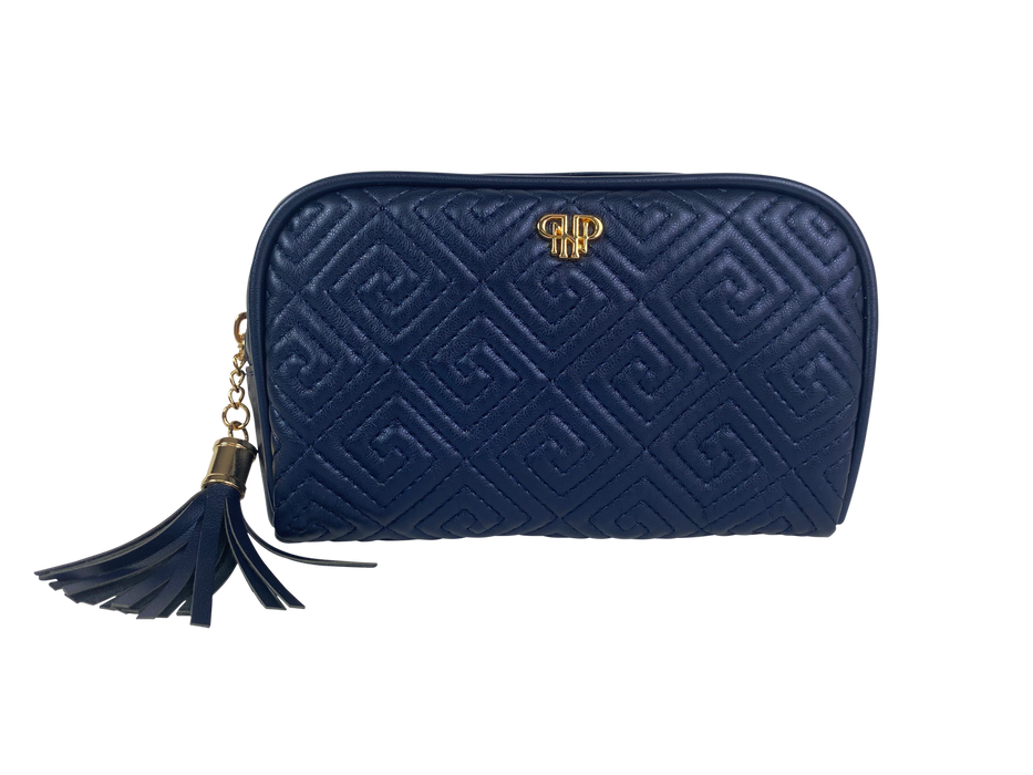 Small Makeup Case, Greek Navy