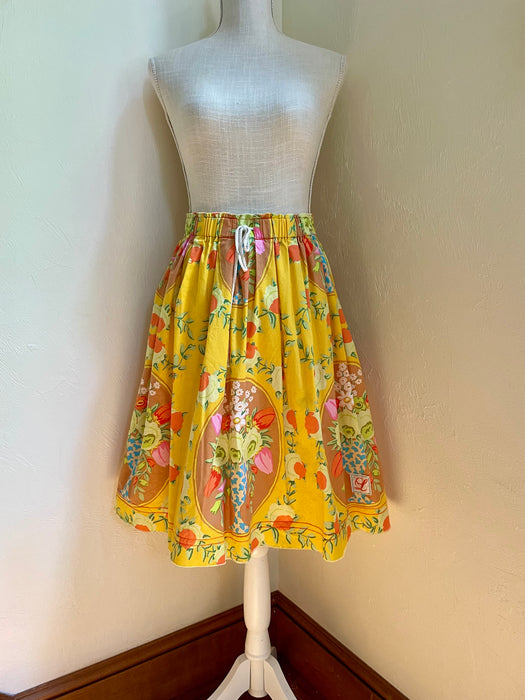 French Market Skirt, Short, Lemon Marmelade