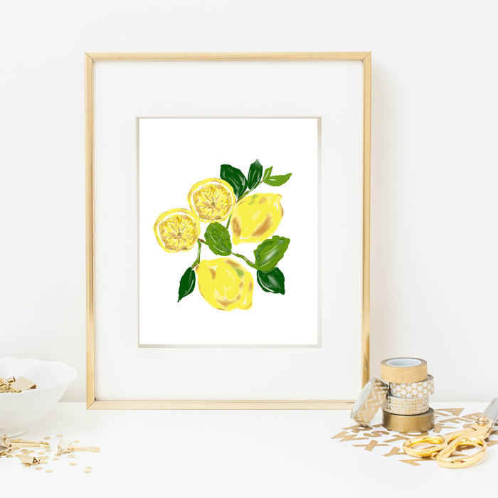 Art Print, Lemons
