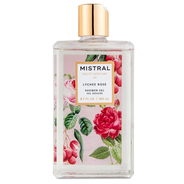 Mistral Luxe Shower Gel, Lychee Rose