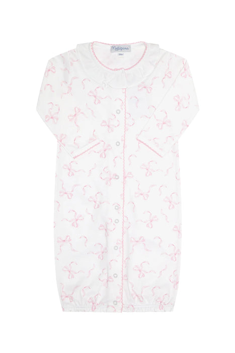 Zipper Footie, Pink Charming Bows