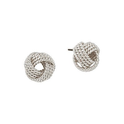 Earrings, Sack, Silver