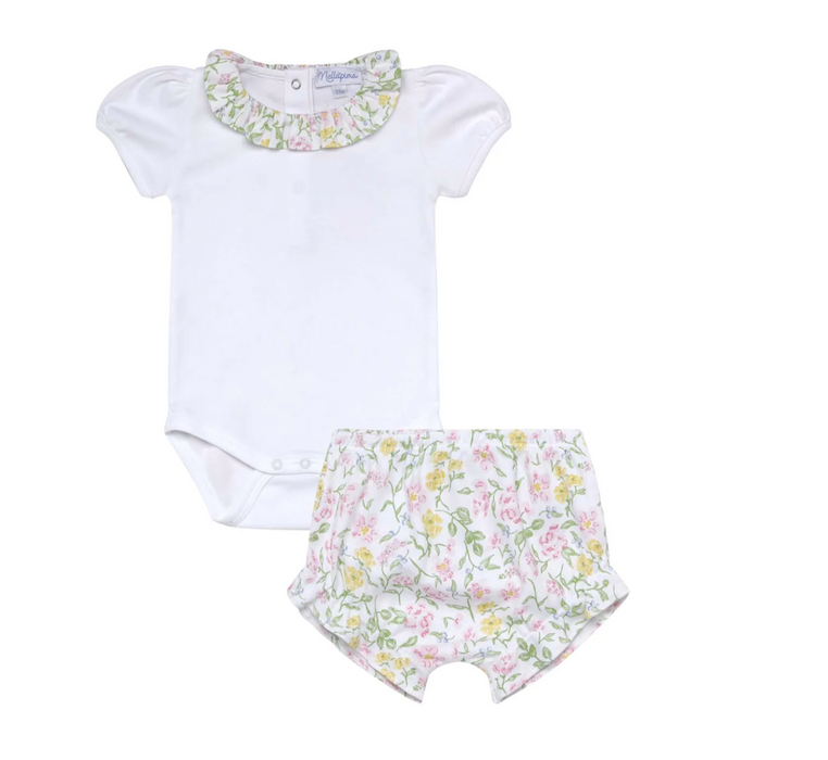 Onesie Set, Berry Wildflowers