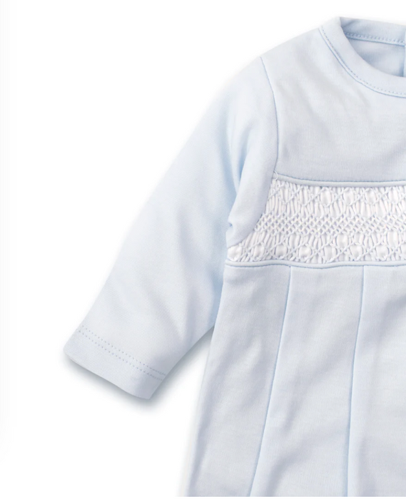 Hand Smocked Gown, Light Blue