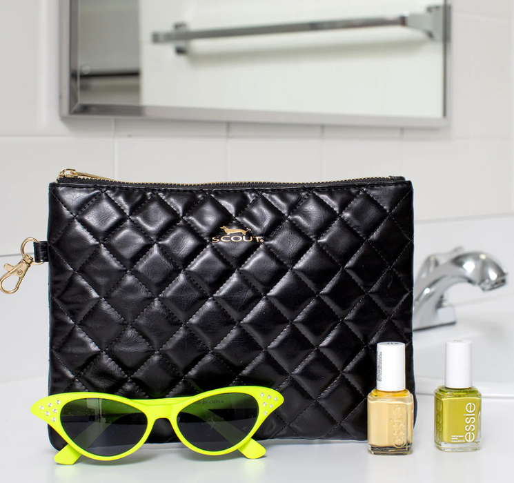 Scout Pouch Perfect, Midi Quilted Black