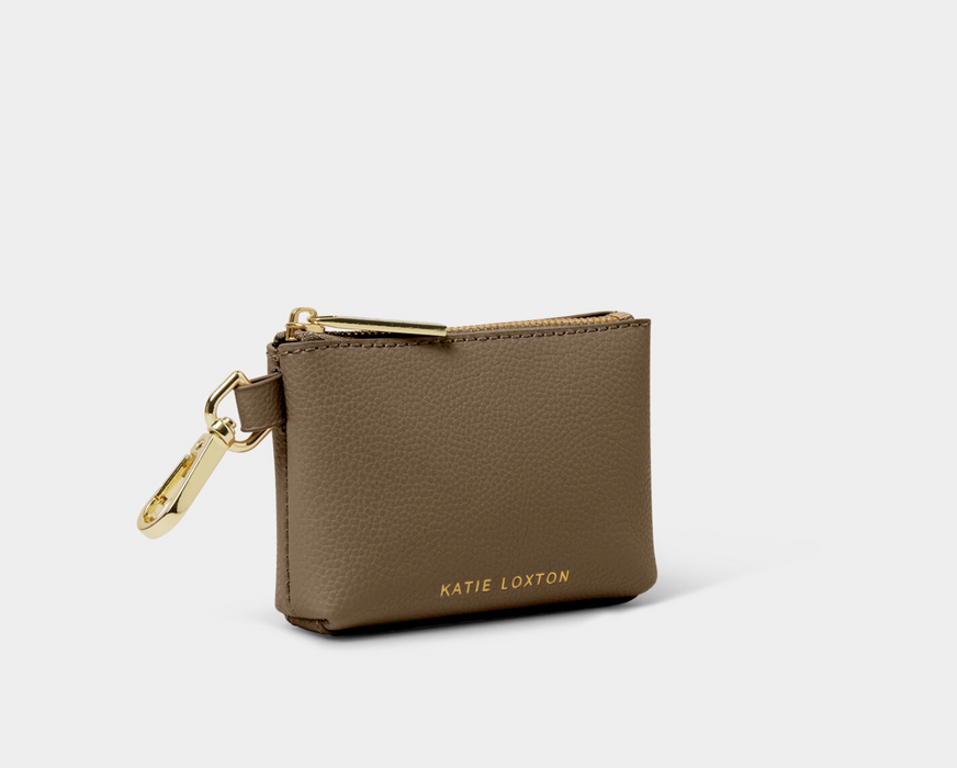 Evie Clip On Coin Purse, Mink
