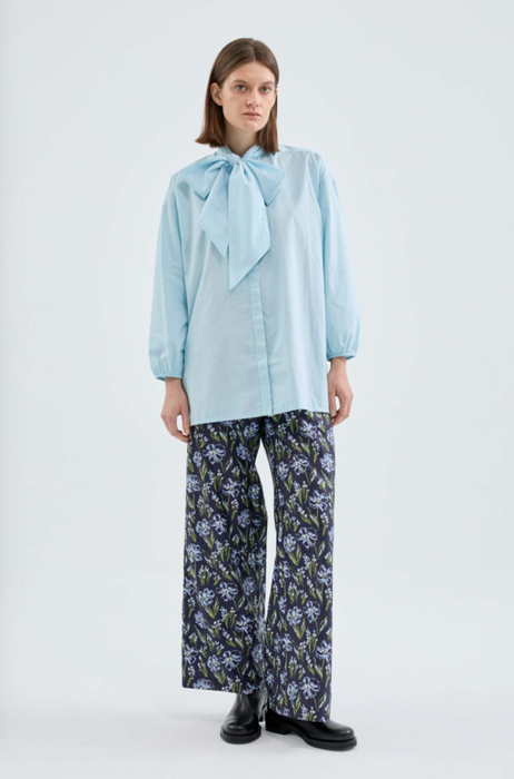 Straight Long Pants, Floral Print