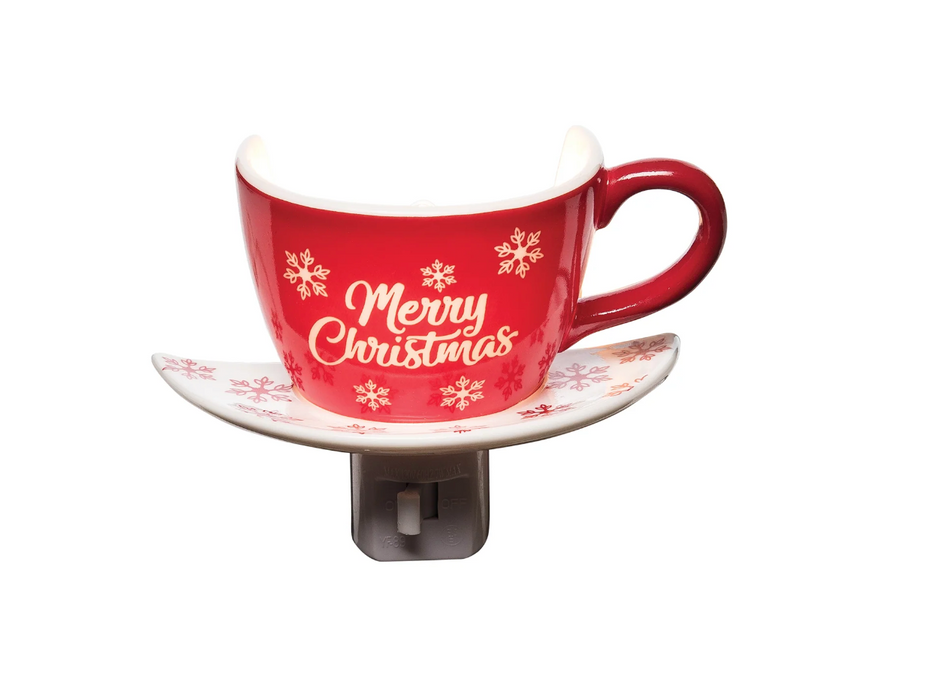 Merry Christmas Teacup Nightlight