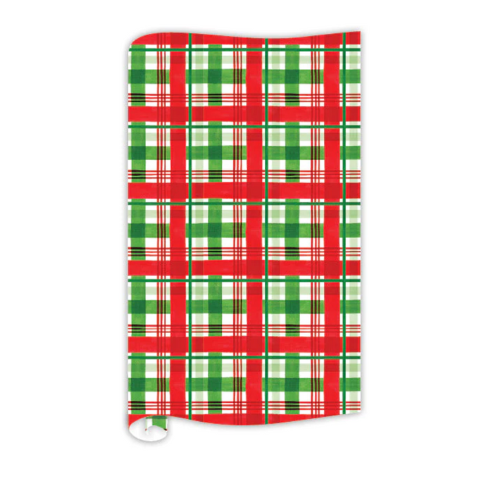 Wrapping Paper, Red and Green Plaid