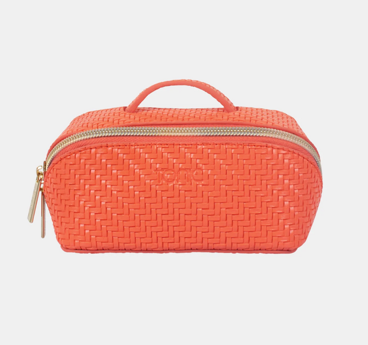 Herringbone Beauty Bag, Tangerine