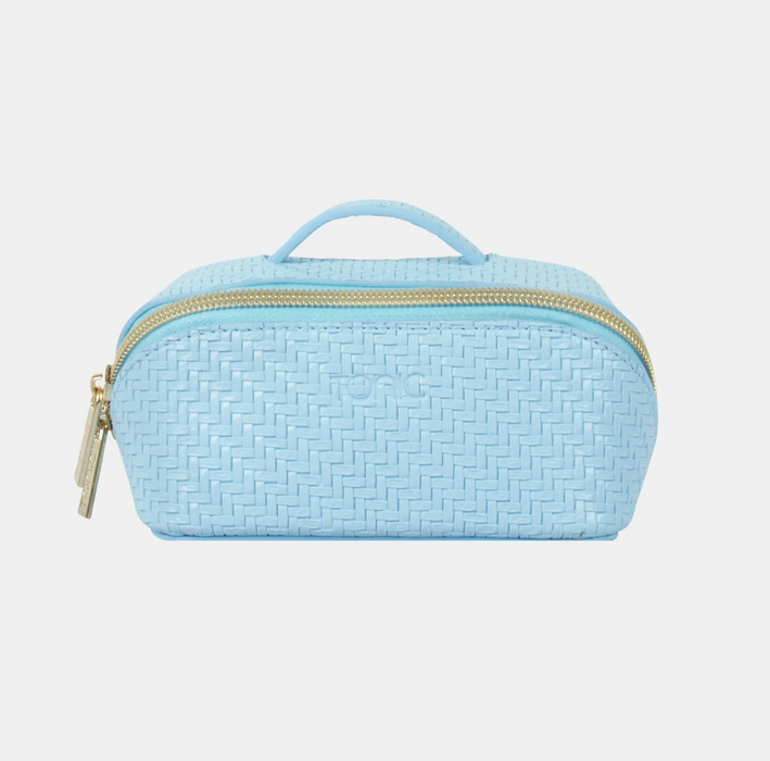 Herringbone Beauty Bag, Bluebell