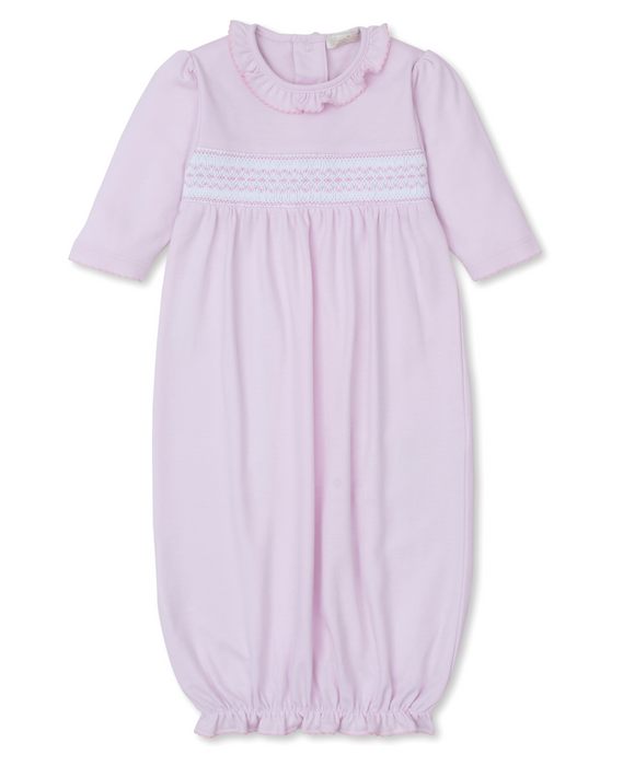 Hand Smocked Gown, Pink-F24