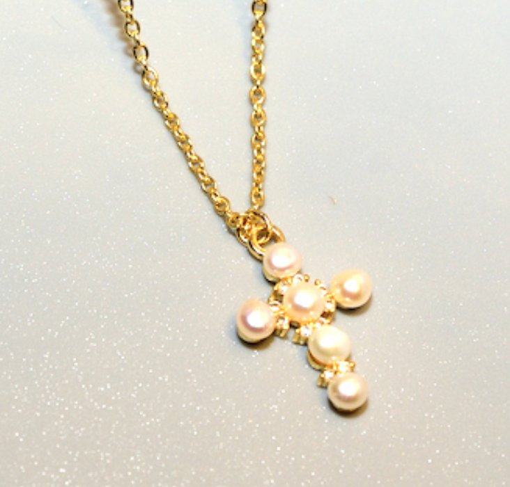 Necklace, Abe Gold Pearl