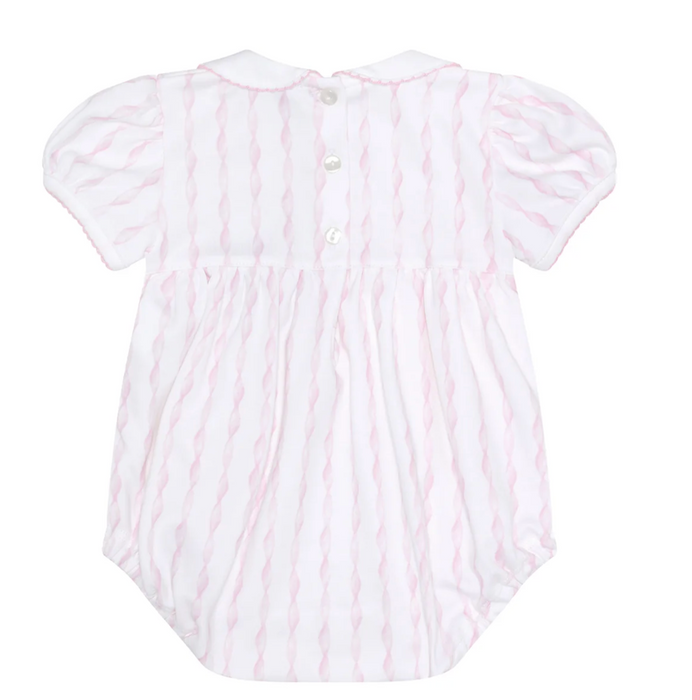 Smocked Bubble, Pink Twirls
