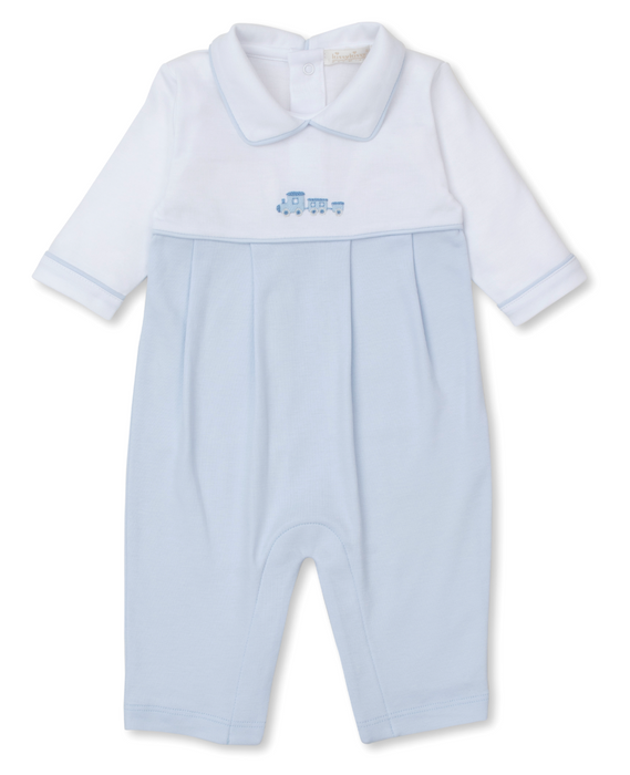 Playsuit with Hand Smocking, Train