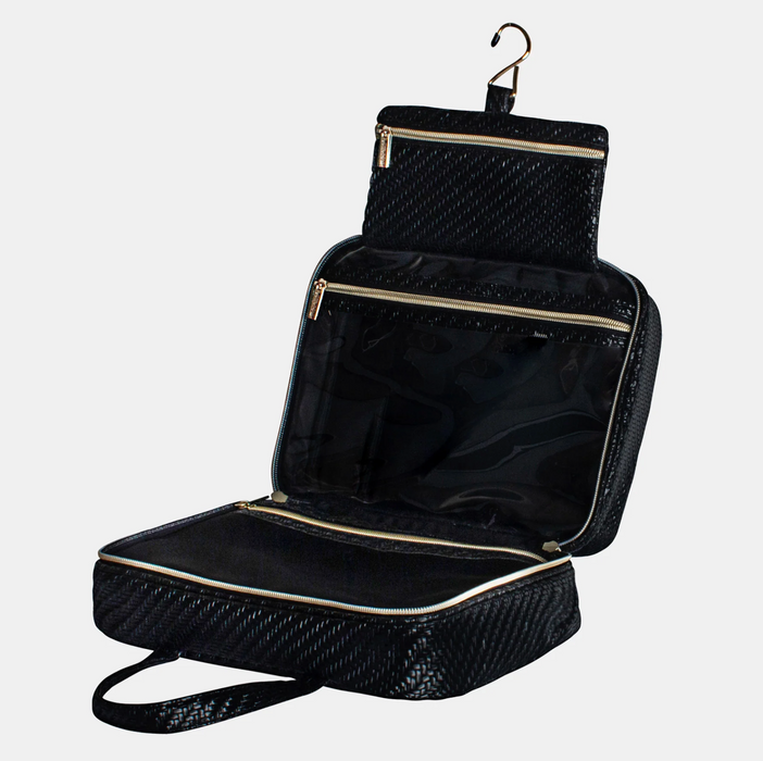 Herringbone Hanging Bag, Licorice