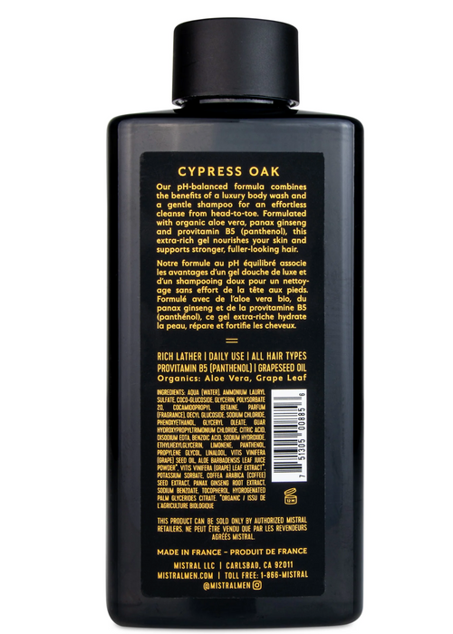 Men's Body Wash, Cypress Oak