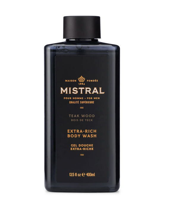 Men's Body Wash, Teak Wood