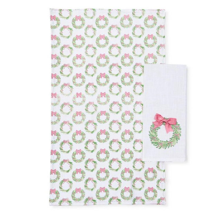 Bow-tiful Christmas Dish Towels, Set of 2