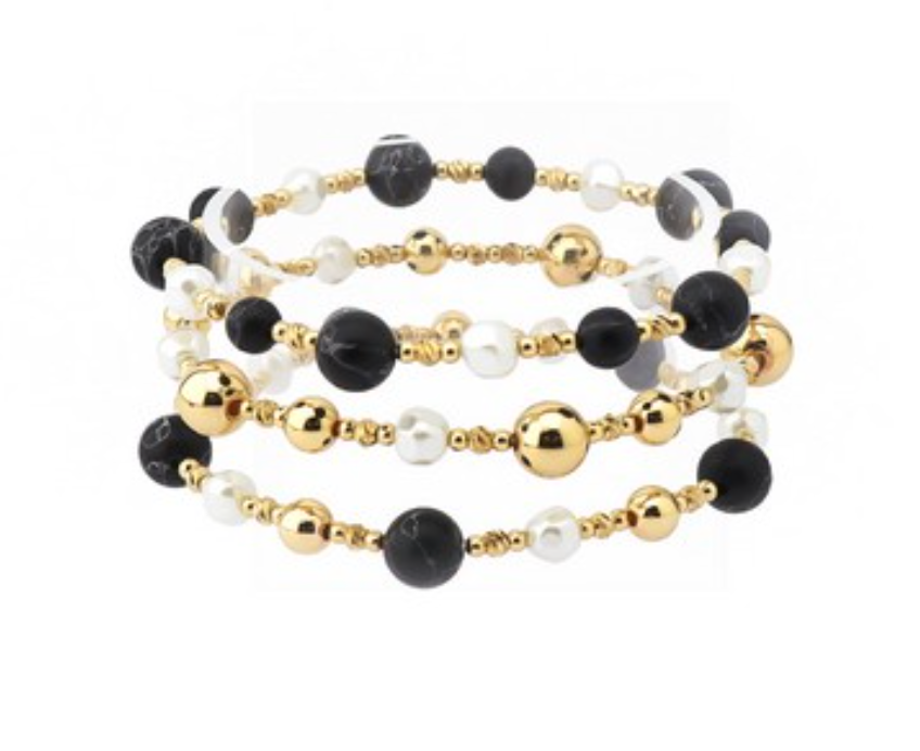 Bracelet, Goodie Black Pearl