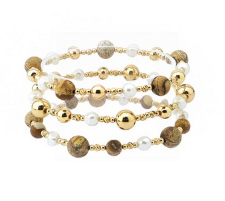 Bracelet, Goodie Jasper Pearl