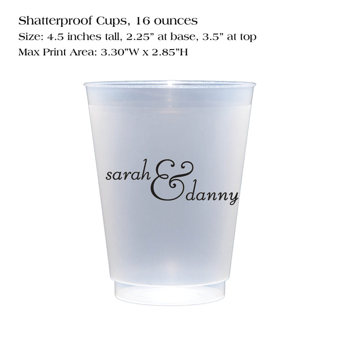 Shatterproof Cup, Simple Font