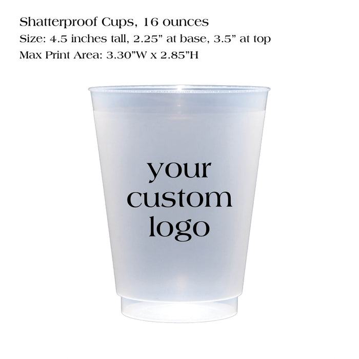 Shatterproof Cup, Custom Logo