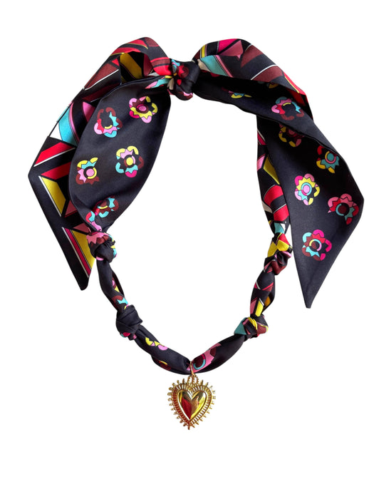 Flower Child scarf necklace